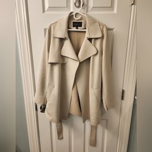 Banana Republic Vegan Suede Belted Coat